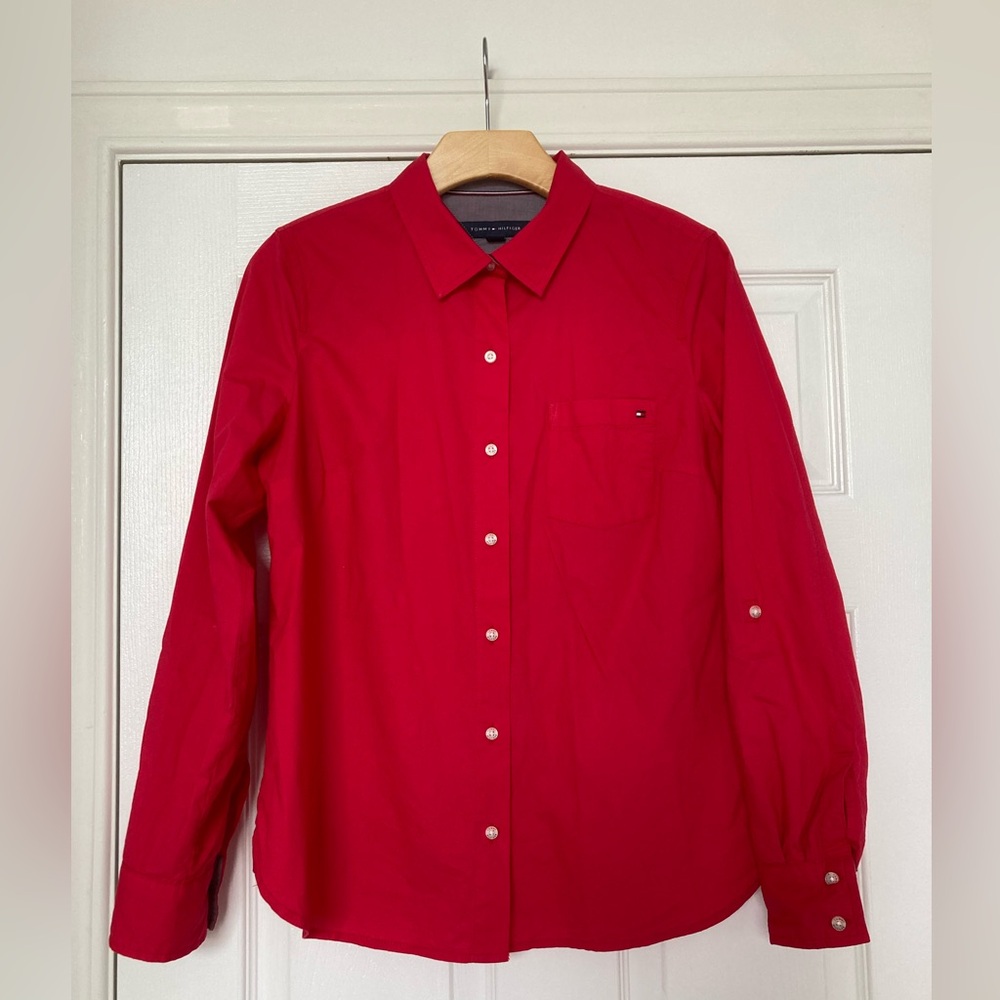 Tommy Hilfiger cotton button down shirt, size S